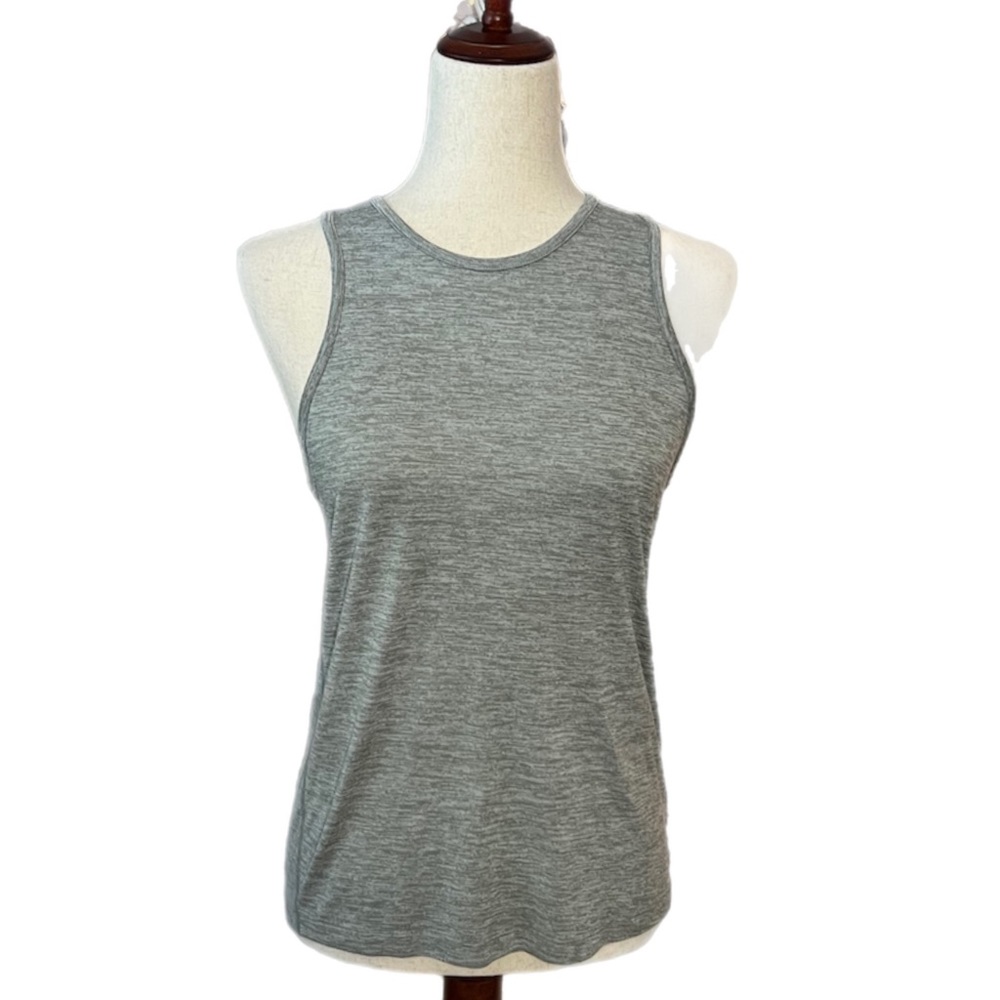 Nike Women’s Dry Fit Tank Top - Light Heather Gray. Tiny pin hole left by tag.
